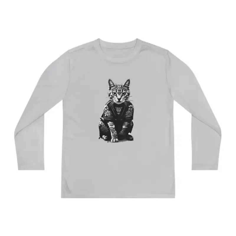 Electrify Style Japanese Samurai Cat Tee for Kids