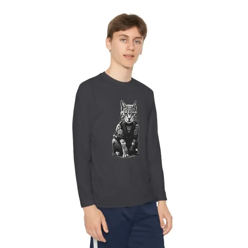 Electrify Style Japanese Samurai Cat Tee for Kids