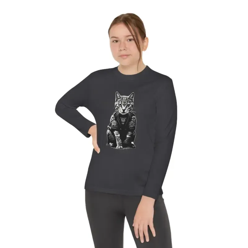 Electrify Style Japanese Samurai Cat Tee for Kids
