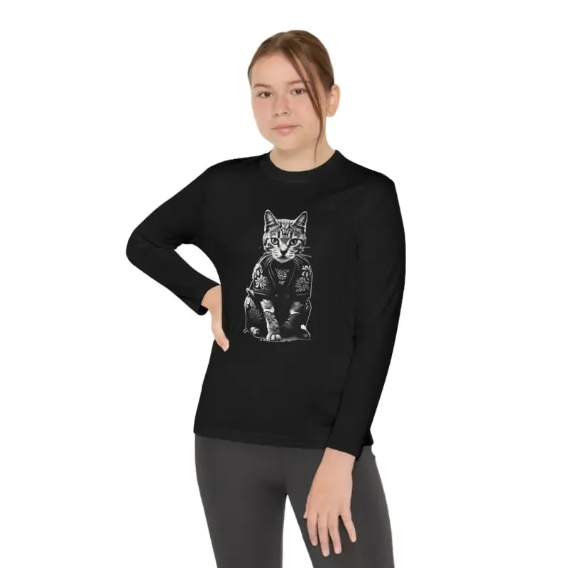Electrify Style Japanese Samurai Cat Tee for Kids