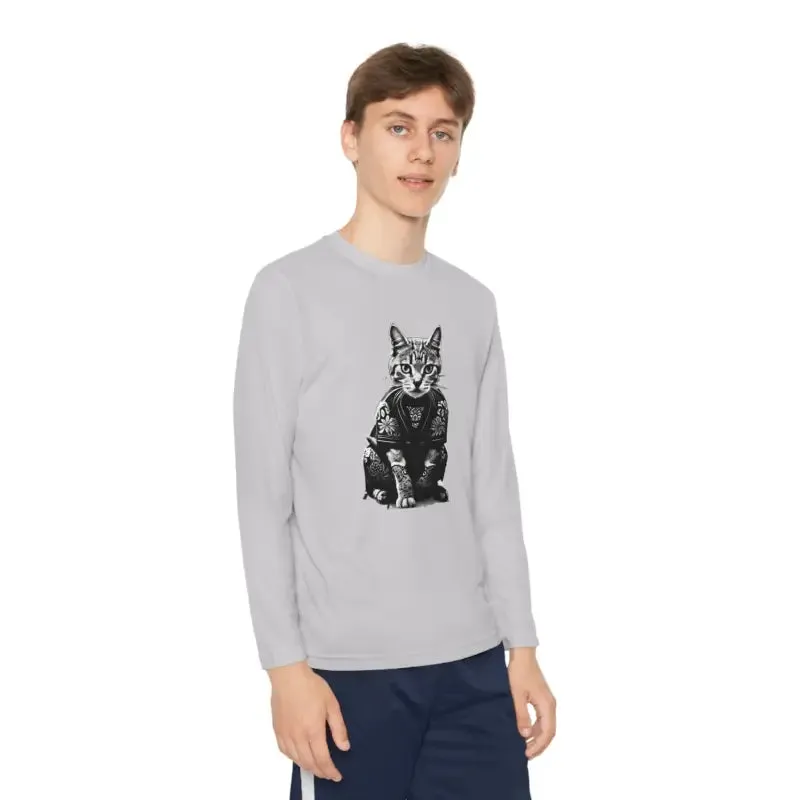 Electrify Style Japanese Samurai Cat Tee for Kids