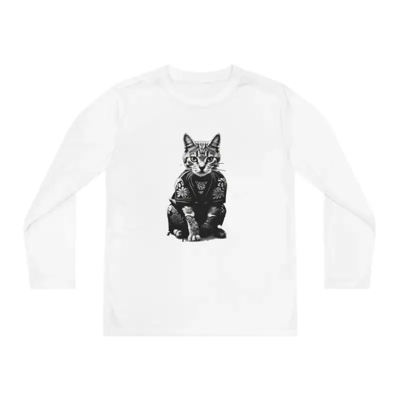 Electrify Style Japanese Samurai Cat Tee for Kids