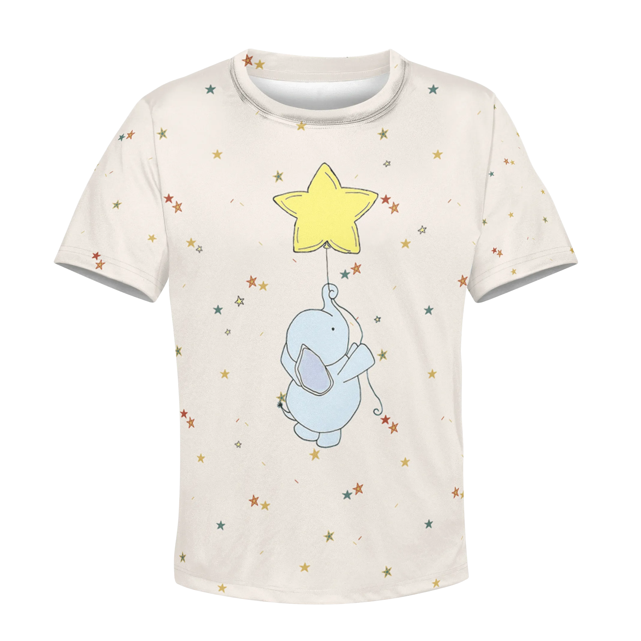 Elephant with star Kid Custom Cosplay Hoodies Apparel