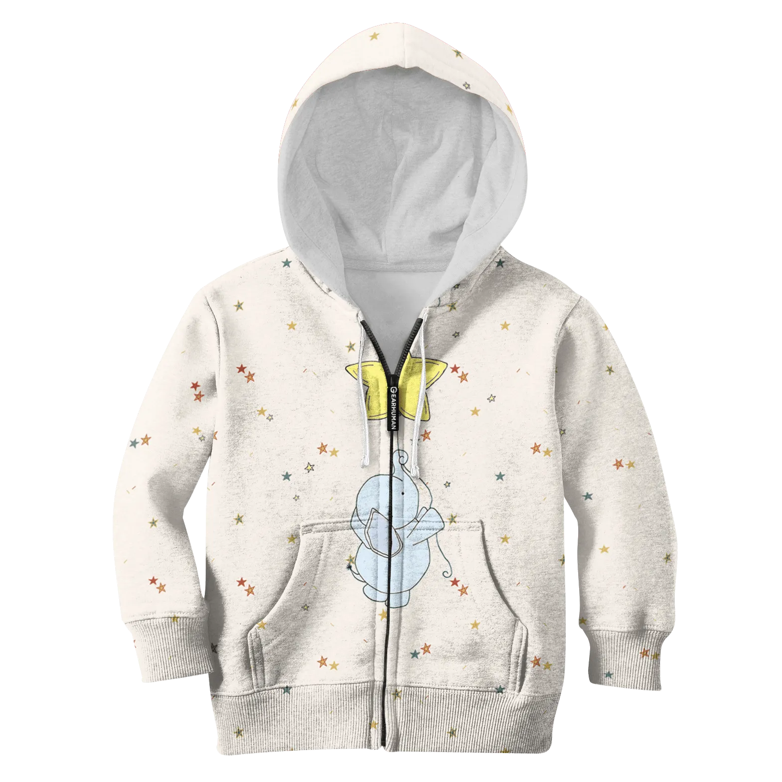 Elephant with star Kid Custom Cosplay Hoodies Apparel
