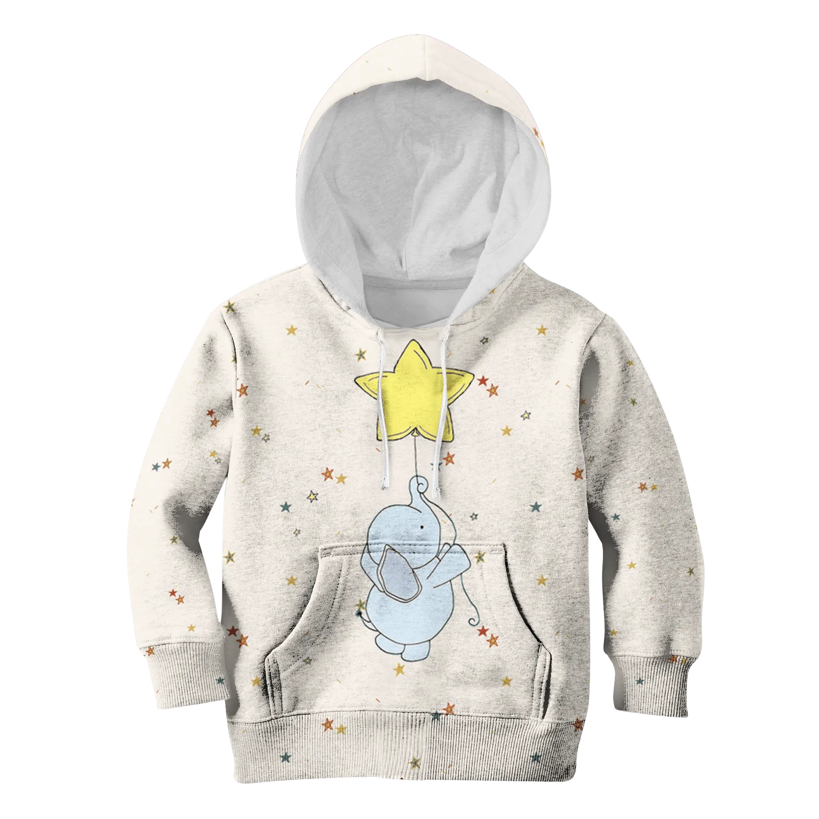 Elephant with star Kid Custom Cosplay Hoodies Apparel