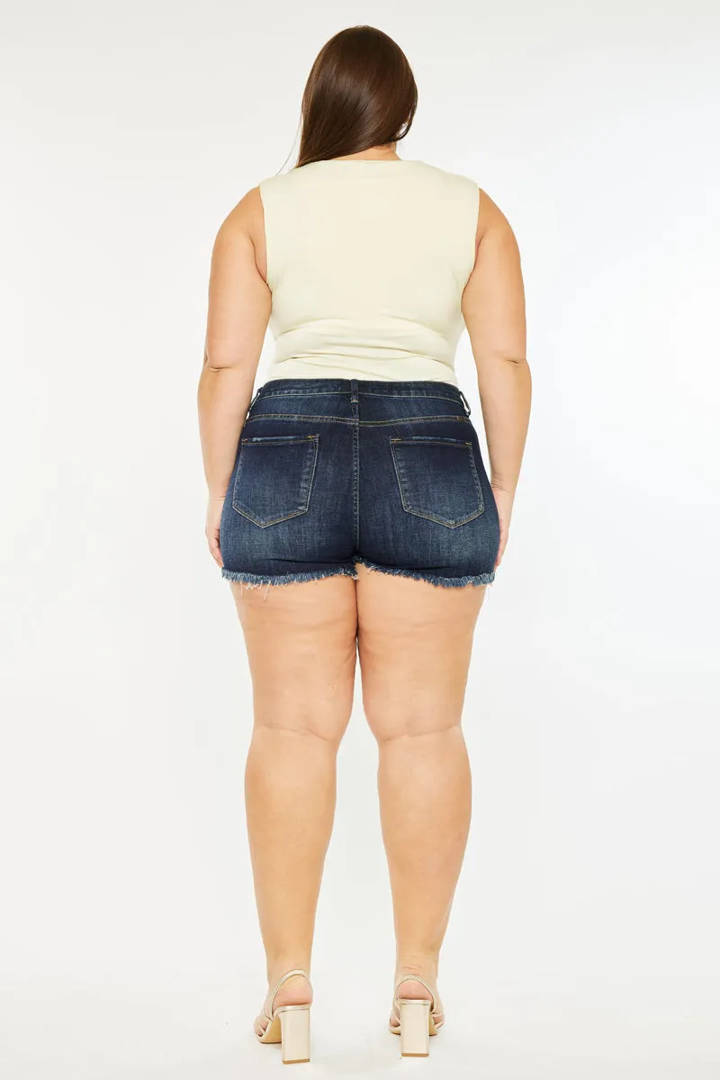 Ellie High Rise Shorts (Plus Size)