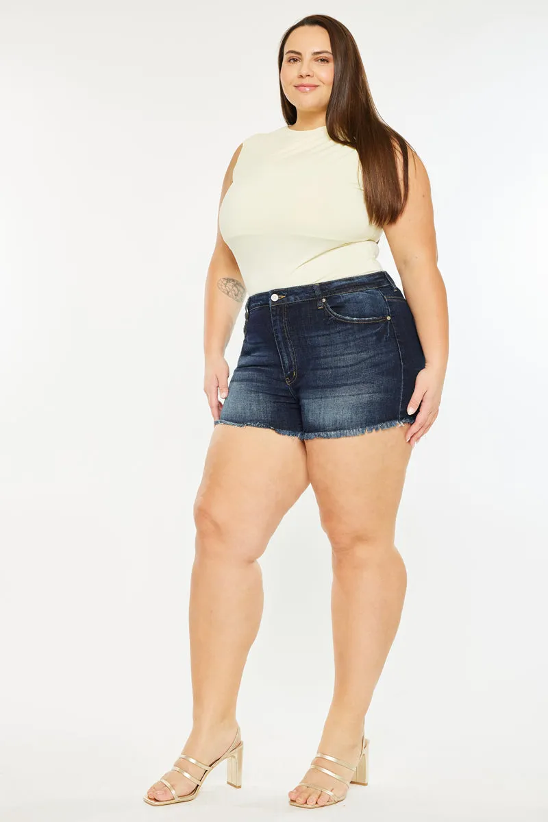 Ellie High Rise Shorts (Plus Size)