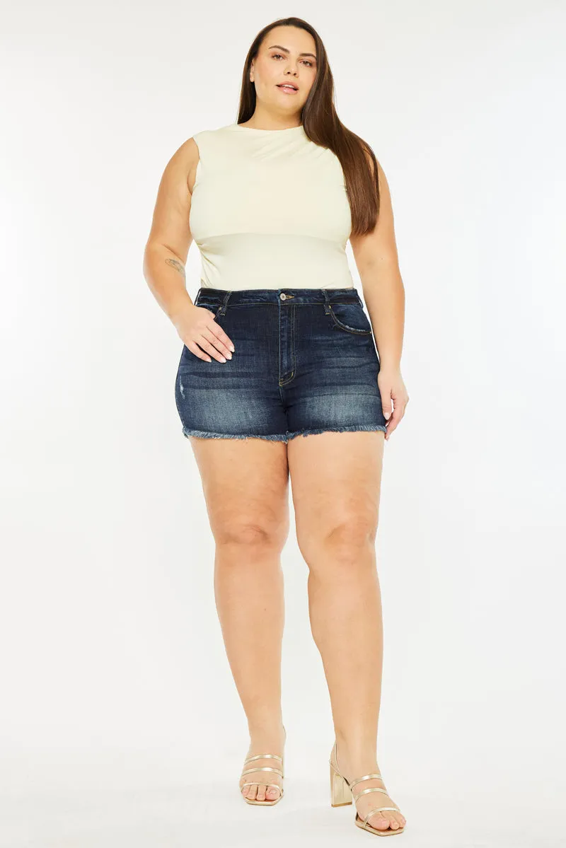 Ellie High Rise Shorts (Plus Size)