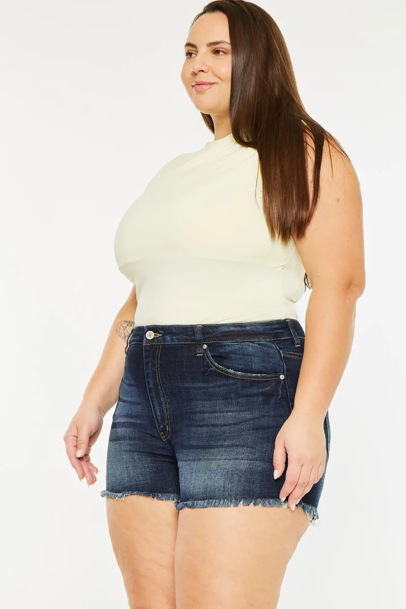 Ellie High Rise Shorts (Plus Size)