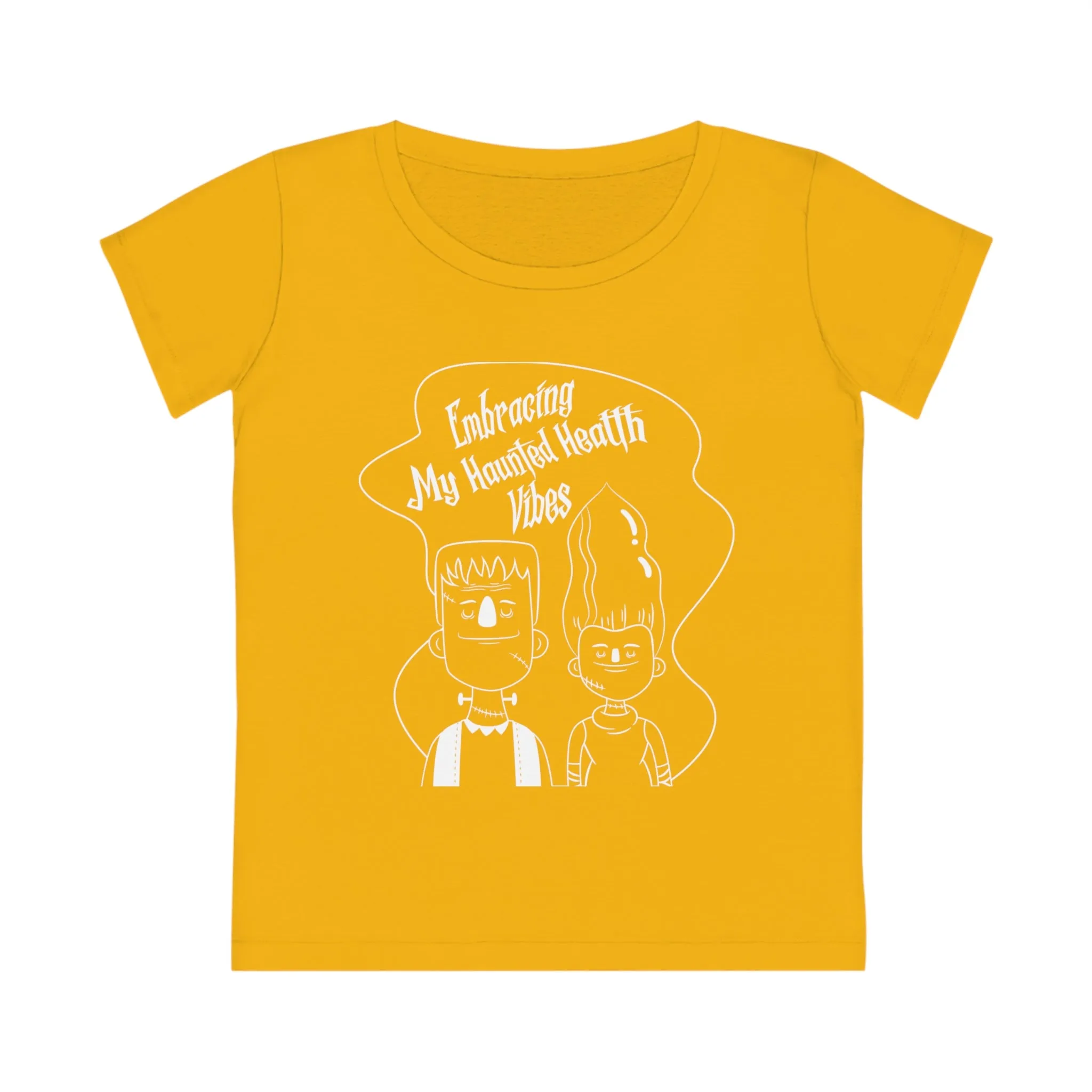Embracing My Haunted Health Vibes, Women's Jazzer T-shirt (Dark), Printed