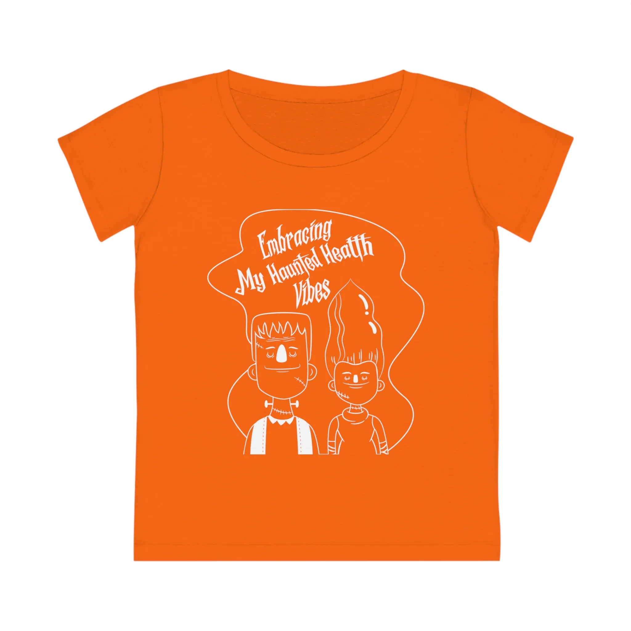 Embracing My Haunted Health Vibes, Women's Jazzer T-shirt (Dark), Printed