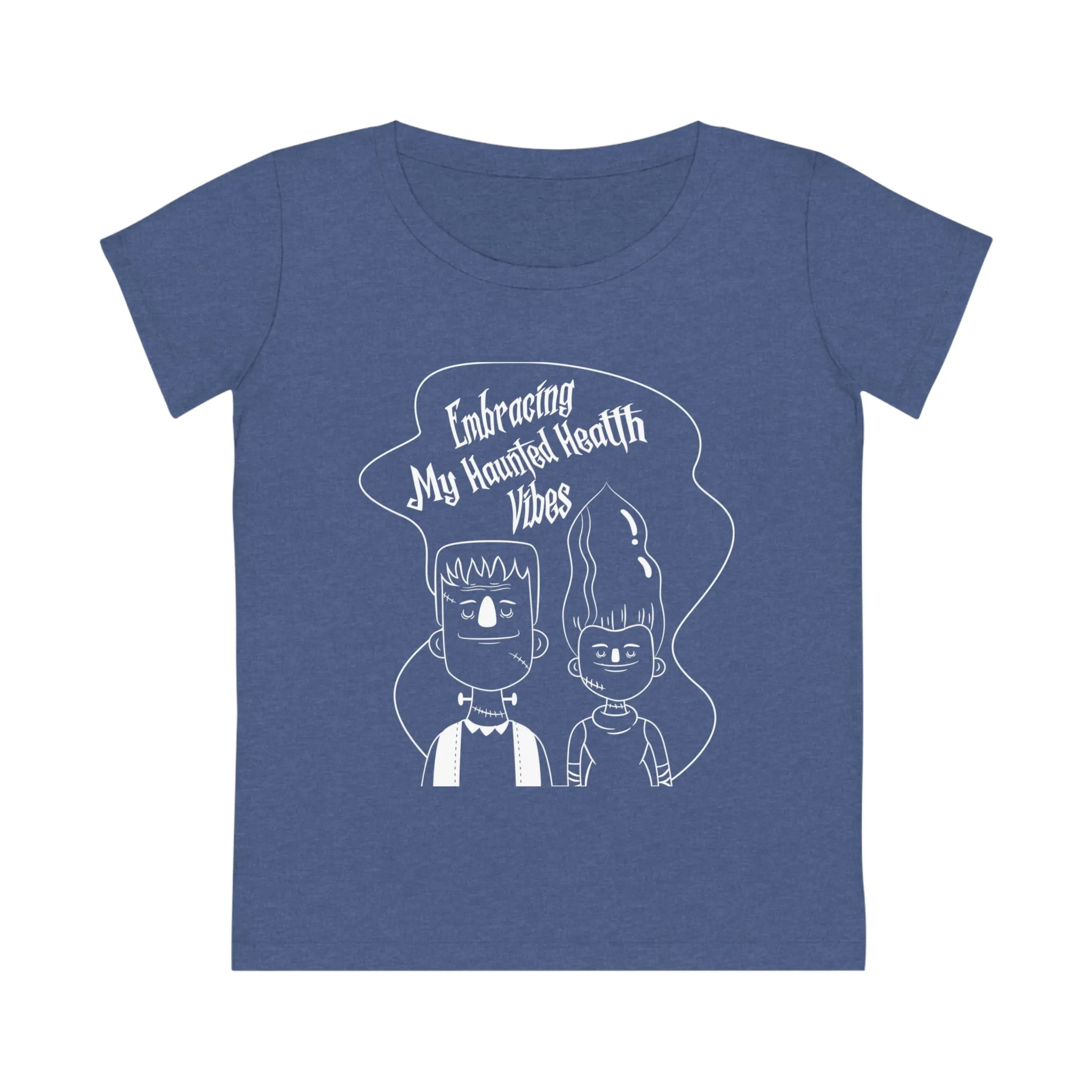 Embracing My Haunted Health Vibes, Women's Jazzer T-shirt (Dark), Printed