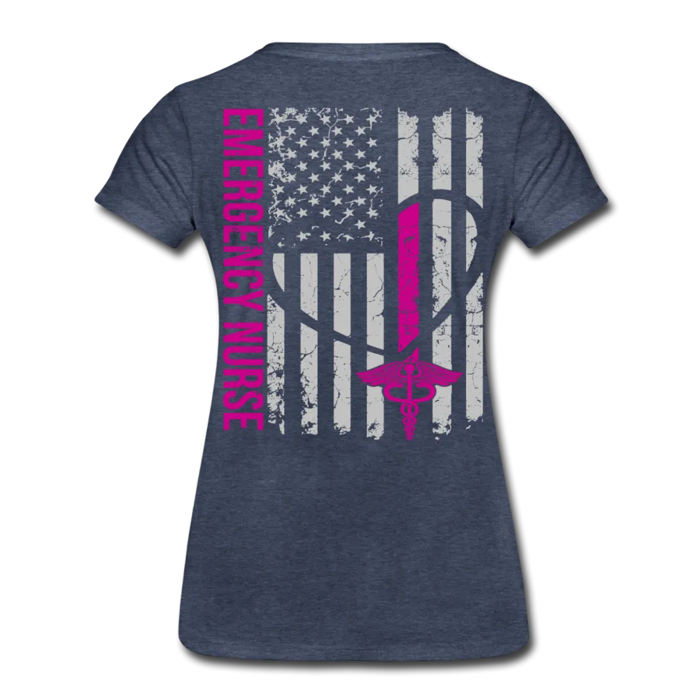 Emergency Nurse Women’s Premium T-Shirt (CK1835 No Front)