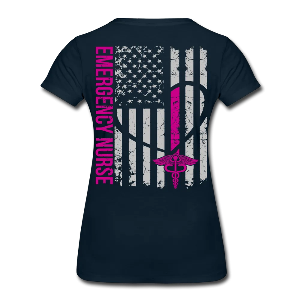 Emergency Nurse Women’s Premium T-Shirt (CK1835 No Front)