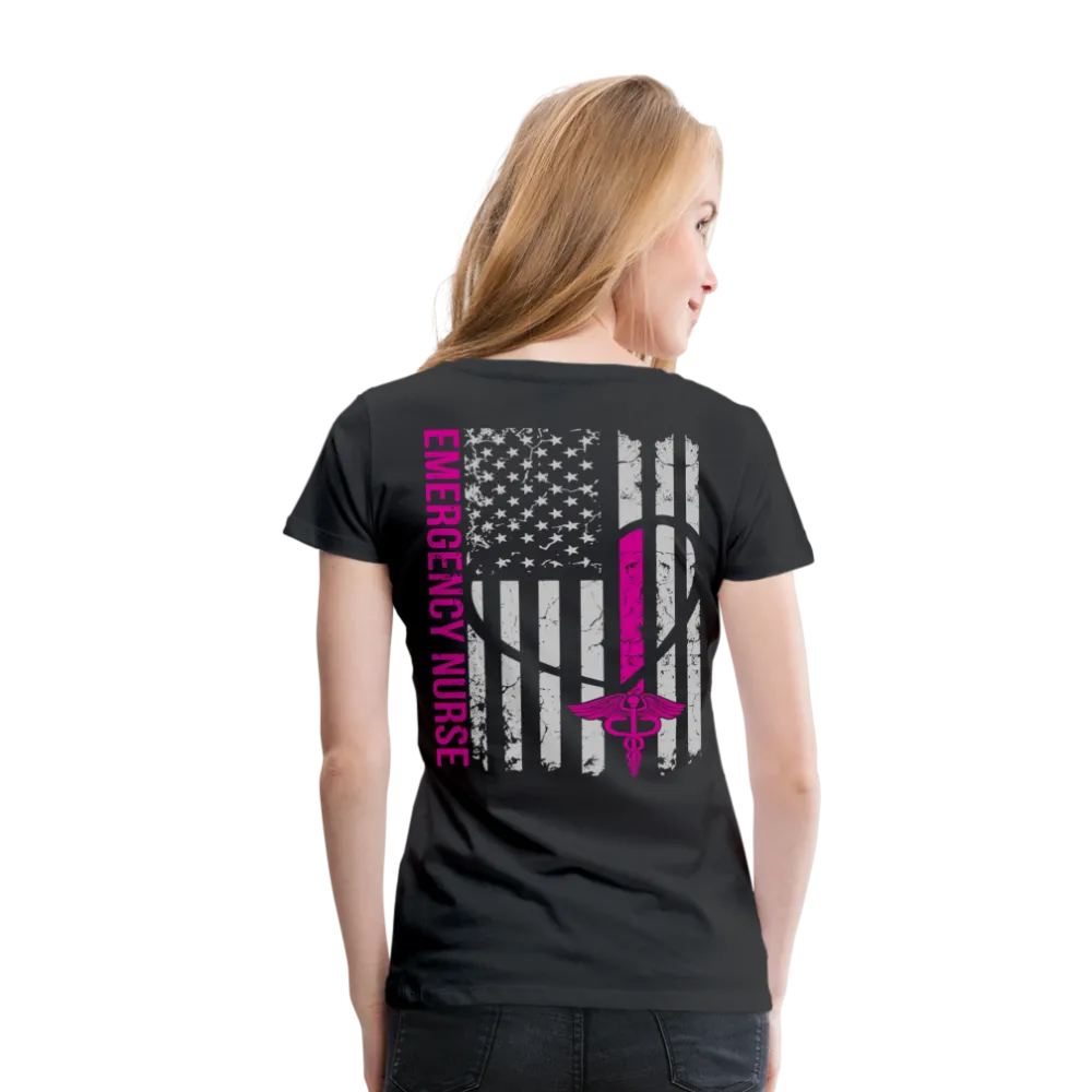 Emergency Nurse Women’s Premium T-Shirt (CK1835 No Front)