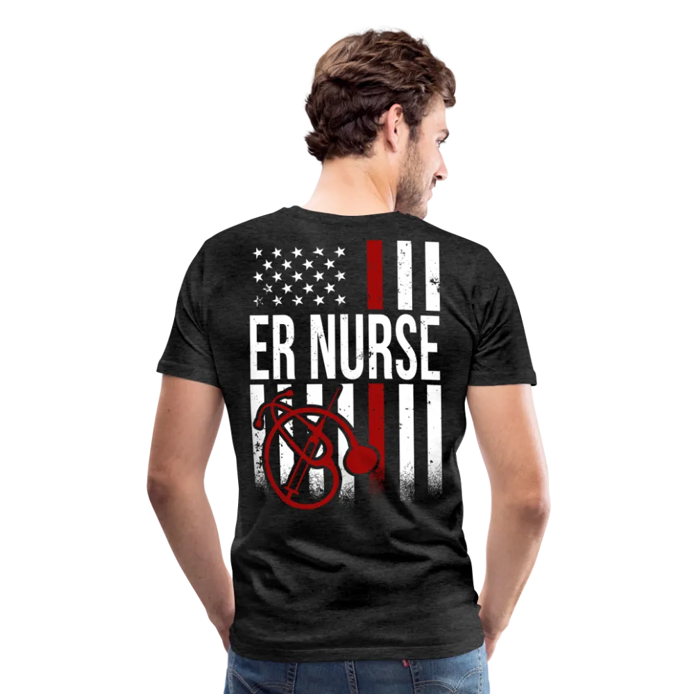 ER Nurse Flag Men's Premium T-Shirt (CK4202)