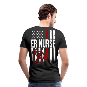 ER Nurse Flag Men's Premium T-Shirt (CK4202)