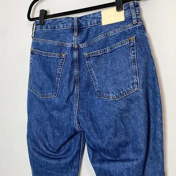 Everlane Curvy 90s Cheeky Organic Cotton Straight Leg Jeans in Deep Atla…
