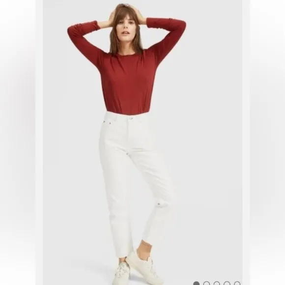 Everlane The 90s Cheeky Jean in White - Limited Edition