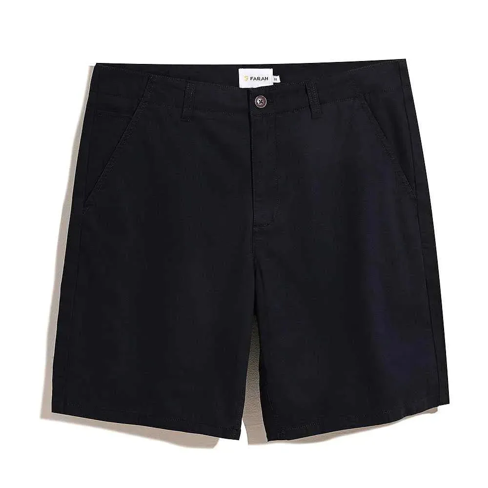 Farah Patch Twill Short In True Navy