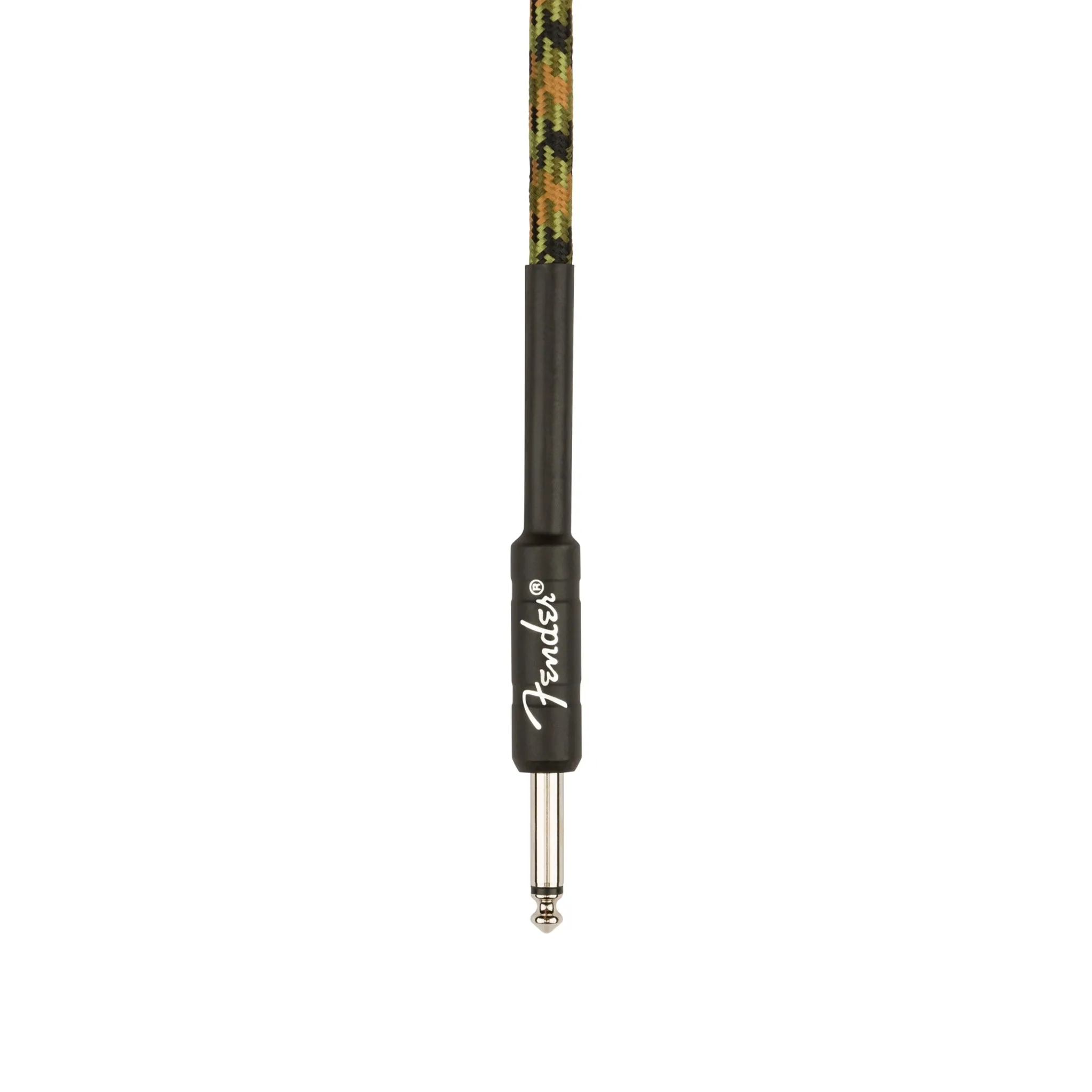 Fender Professional Series Instrument Cable, 18.6inch Straight/Straight, Woodland Camo