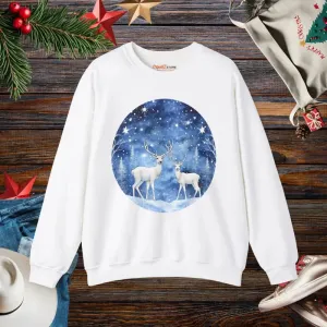 Festive Crewneck Sweatshirt with Colorful Christmas Joy