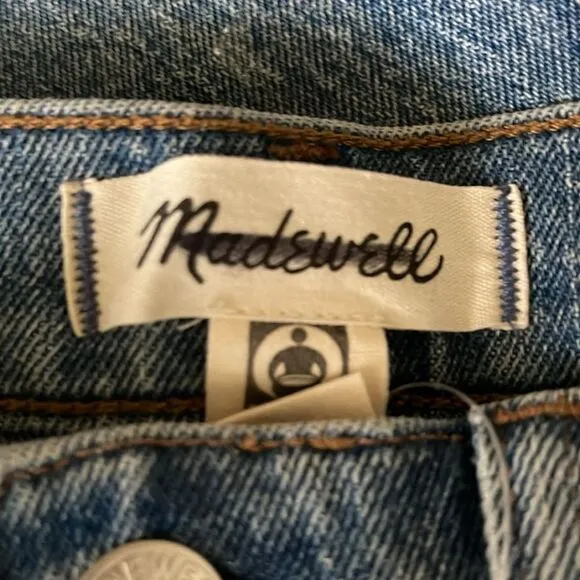 *Flaw* Madewell NWT Perfect Vintage Wide Leg High Rise Jean Size 23 in Heathcote