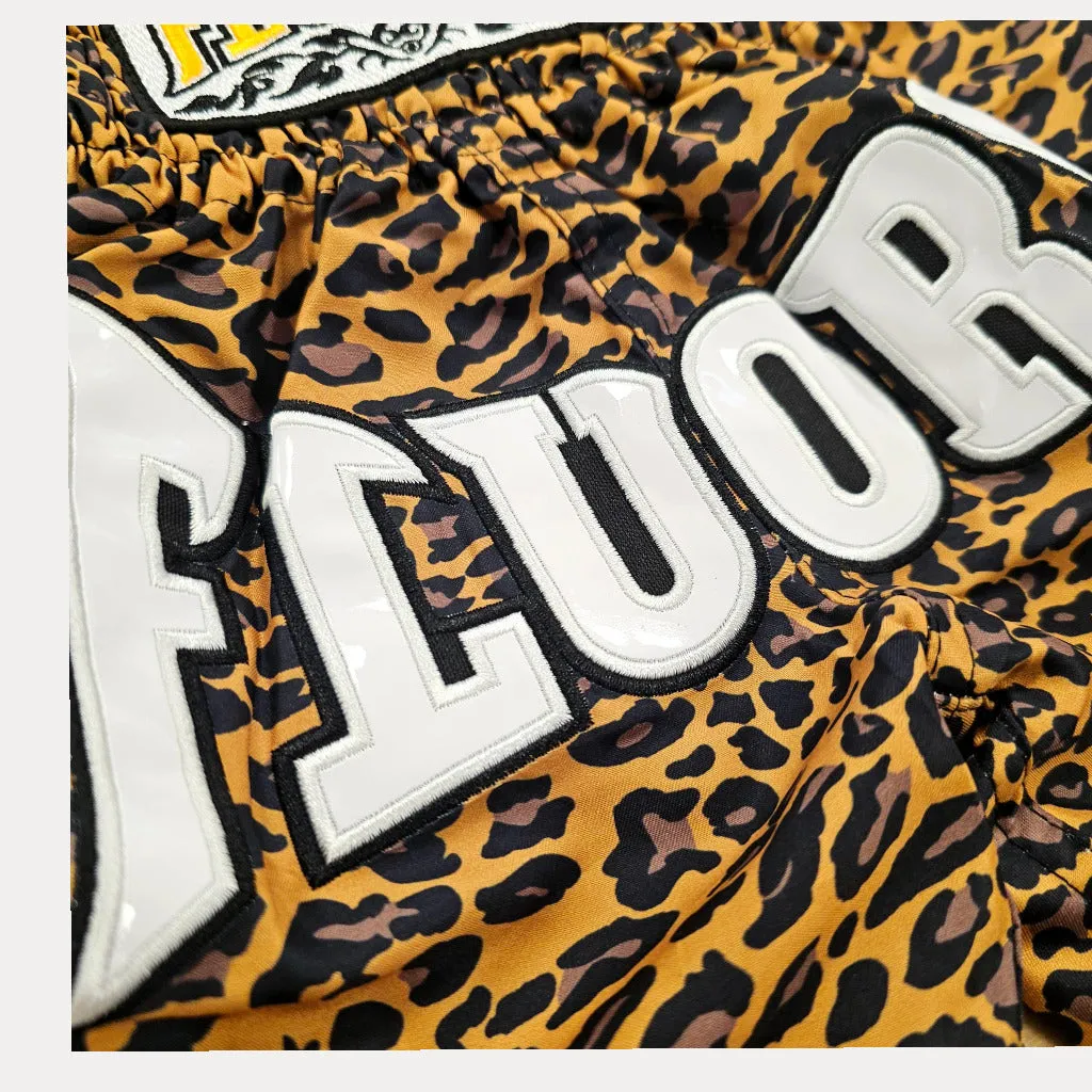 Fluory Leopard Kids Muay Thai Shorts