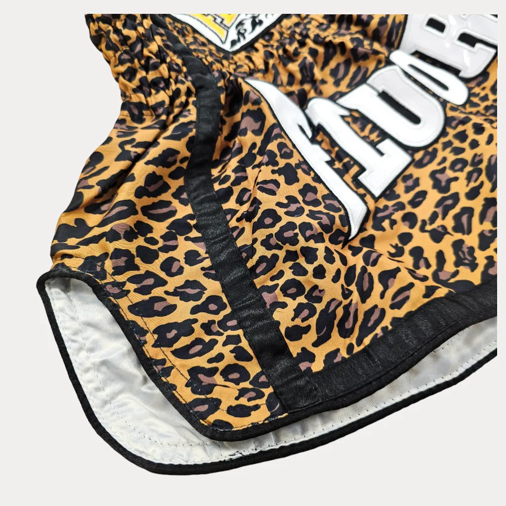 Fluory Leopard Kids Muay Thai Shorts