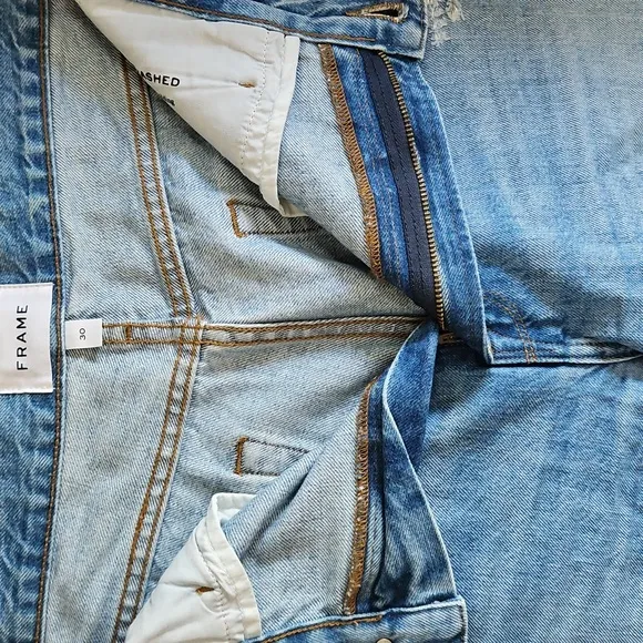 Frame Le Brigette Distressed Denim Shorts