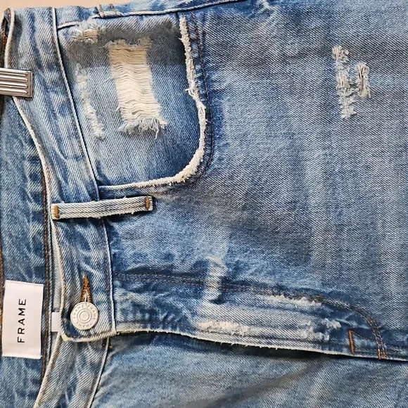 Frame Le Brigette Distressed Denim Shorts