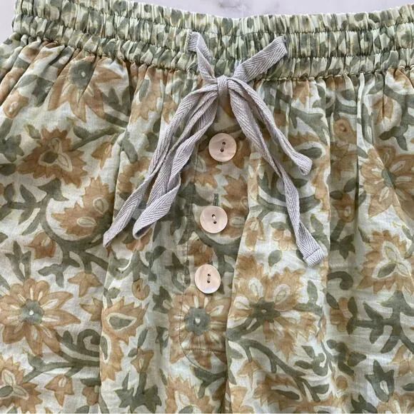 Free People x Kinga Csilla Block Print Shorts Size X-Small