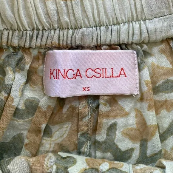 Free People x Kinga Csilla Block Print Shorts Size X-Small