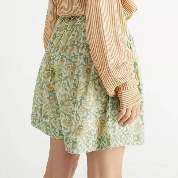 Free People x Kinga Csilla Block Print Shorts Size X-Small