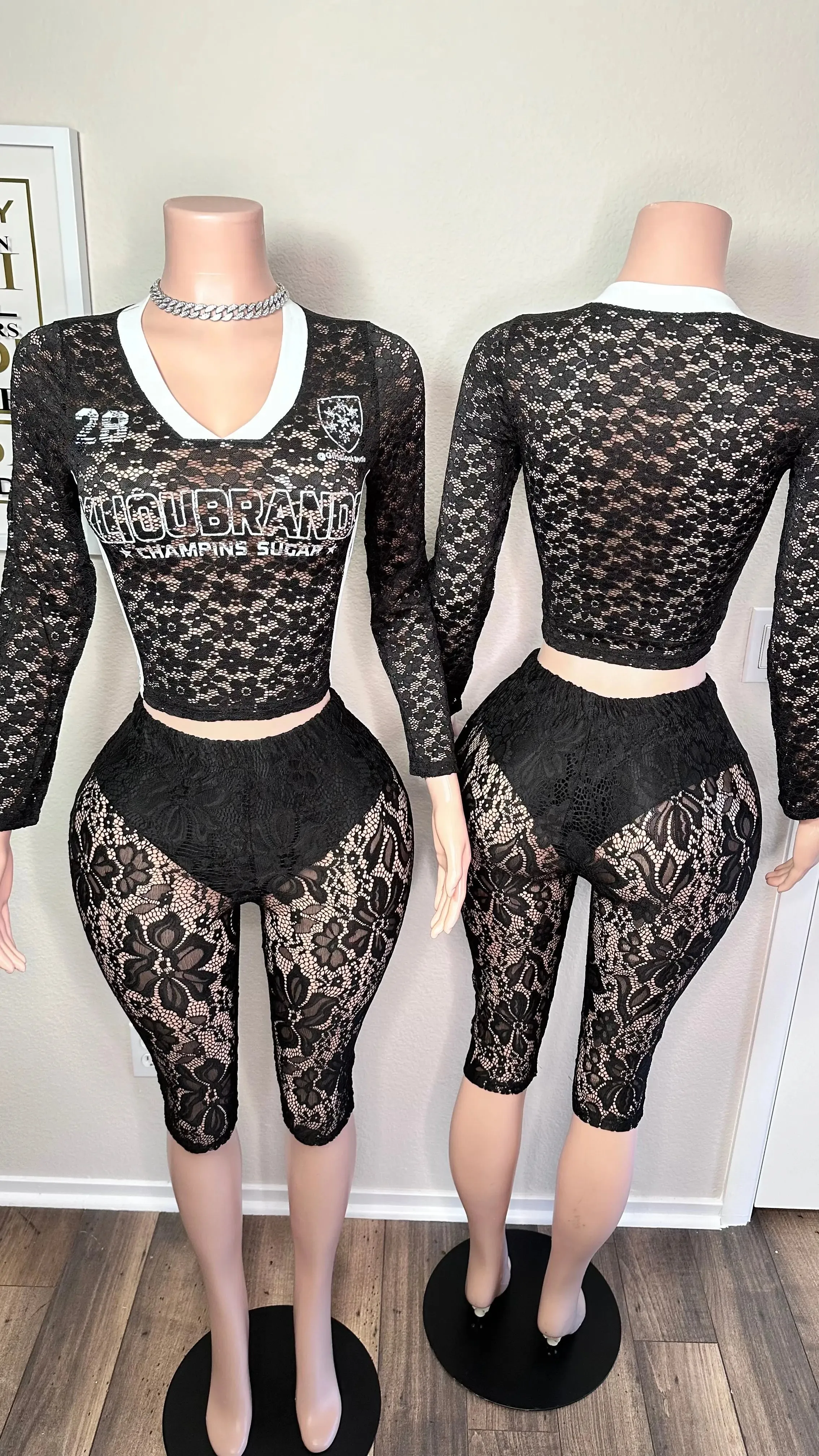 GAME OVER LACE SET