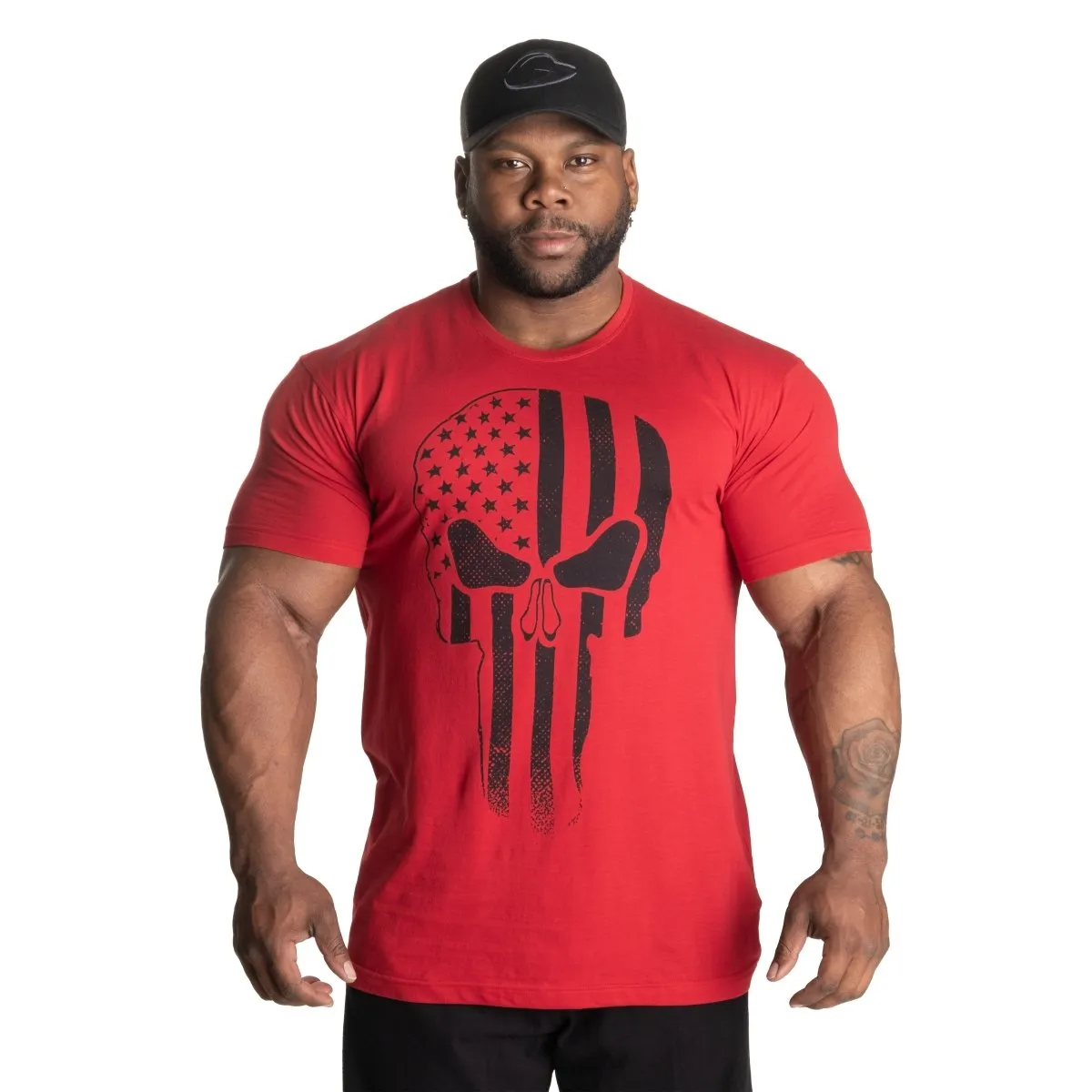 GASP Skull Standard Tee - Chilli Red