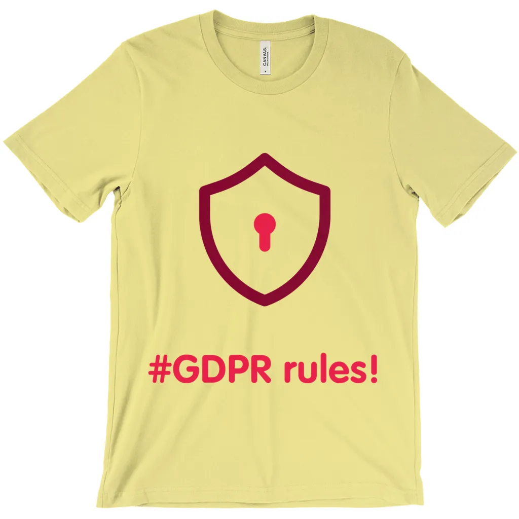 GDPR Rules Adult T-Shirts (English)