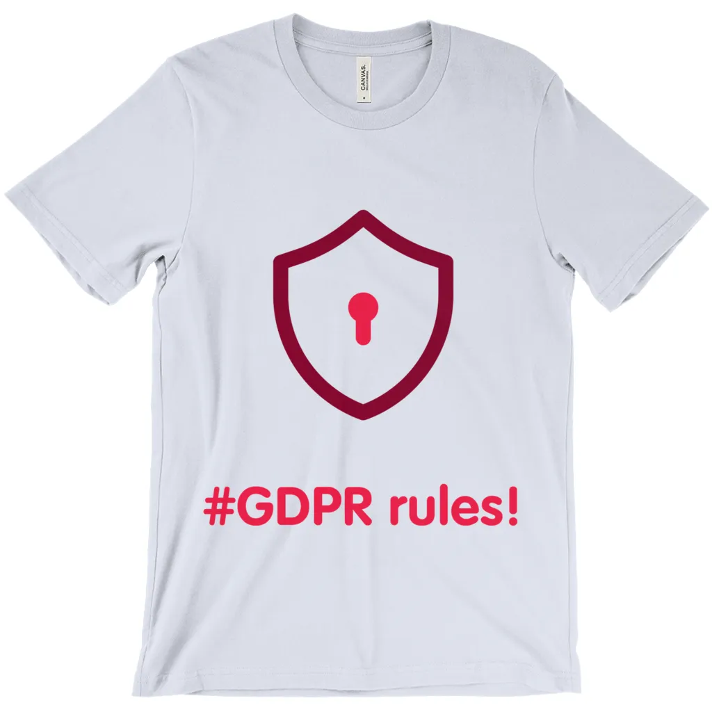 GDPR Rules Adult T-Shirts (English)