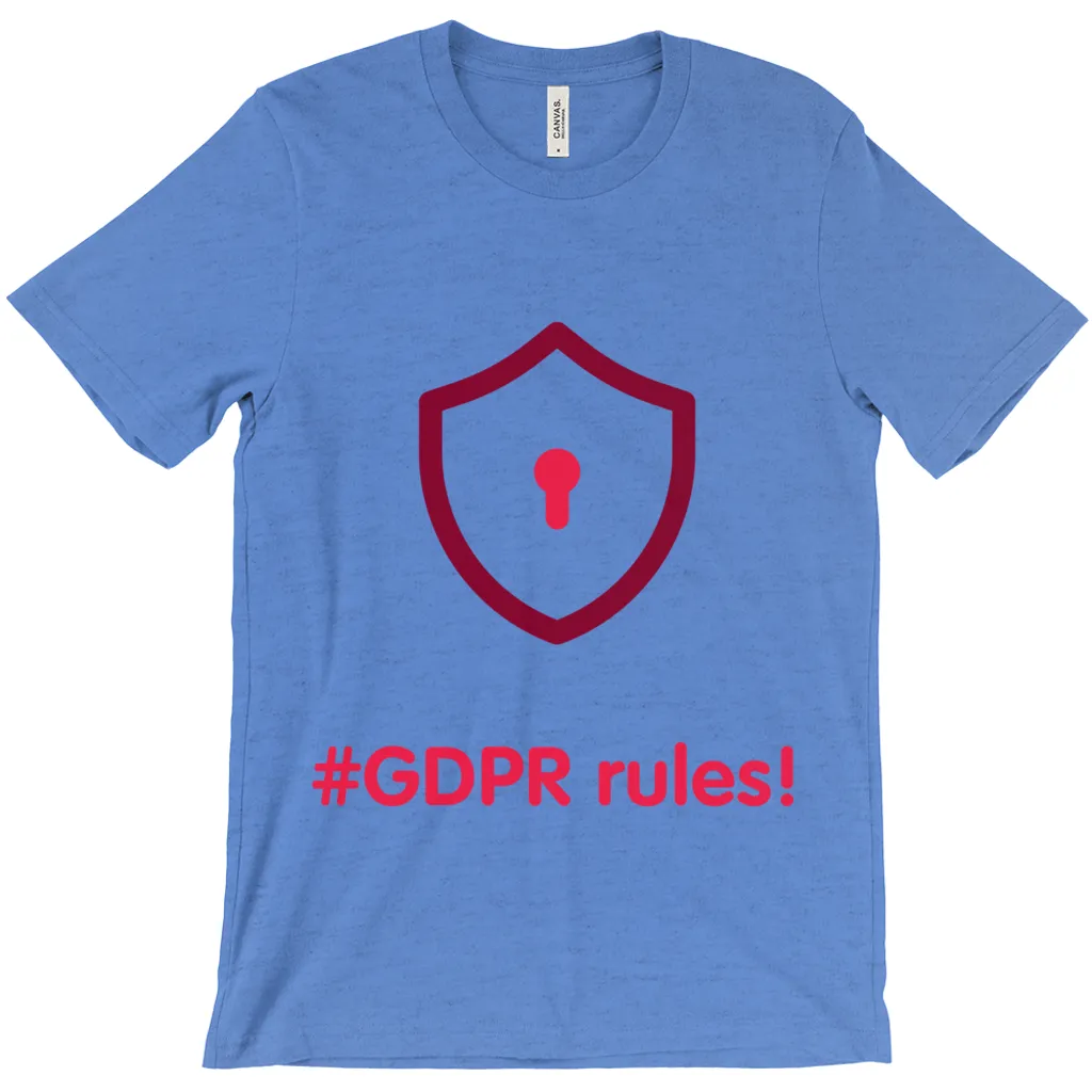 GDPR Rules Adult T-Shirts (English)