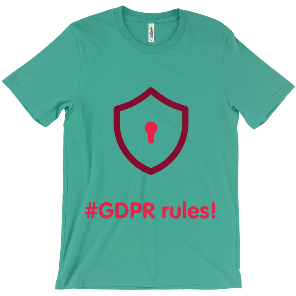 GDPR Rules Adult T-Shirts (English)