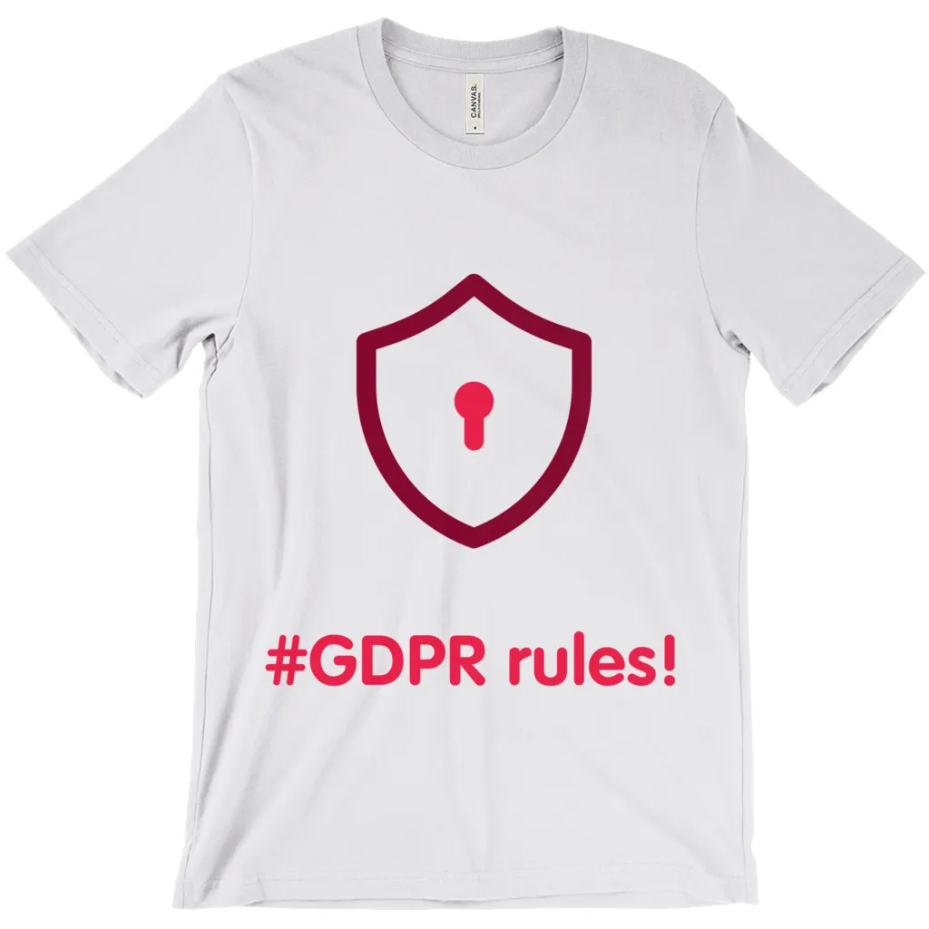 GDPR Rules Adult T-Shirts (English)