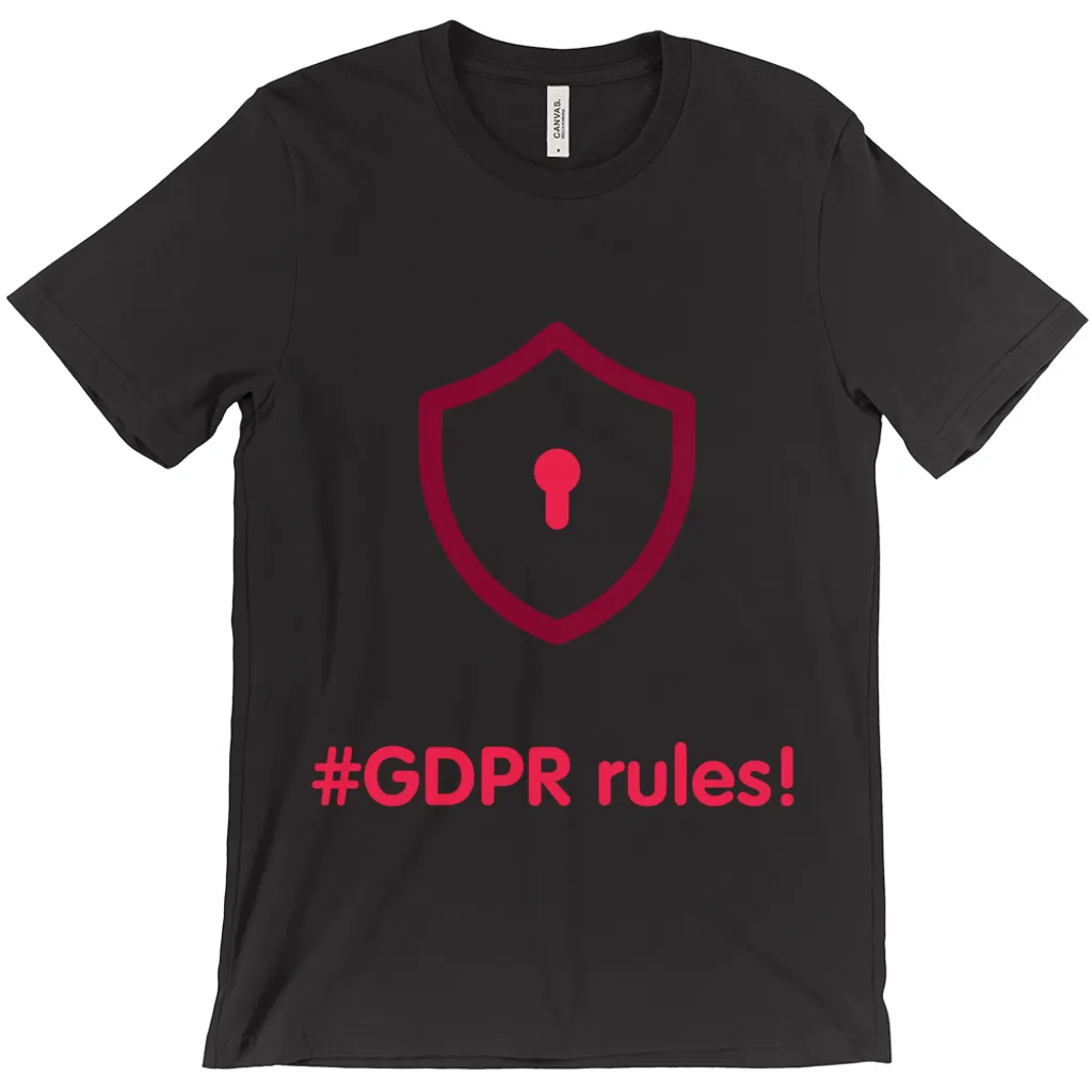 GDPR Rules Adult T-Shirts (English)