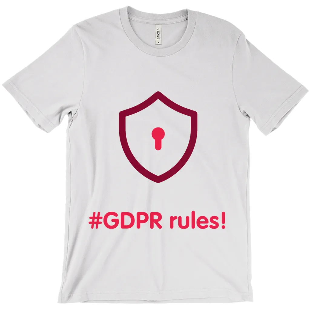 GDPR Rules Adult T-Shirts (English)