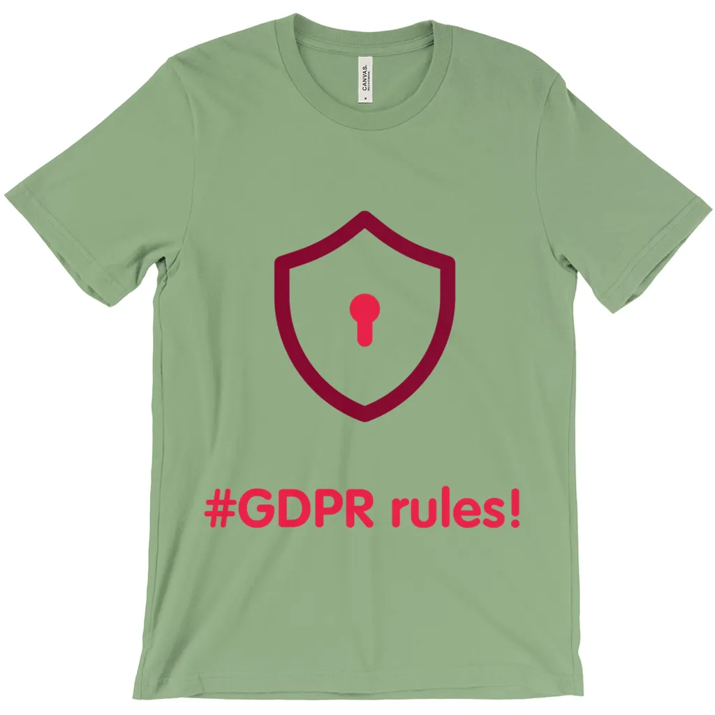 GDPR Rules Adult T-Shirts (English)