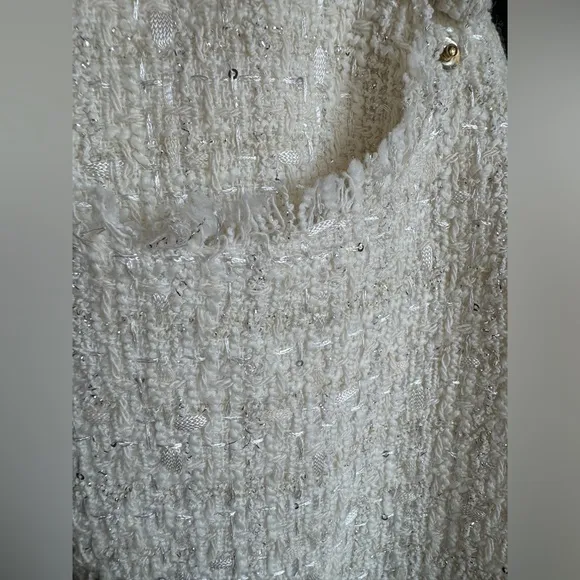 Generation Love Devyn Tweed Shorts CREAM SZ 12