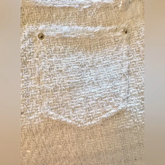 Generation Love Devyn Tweed Shorts CREAM SZ 12