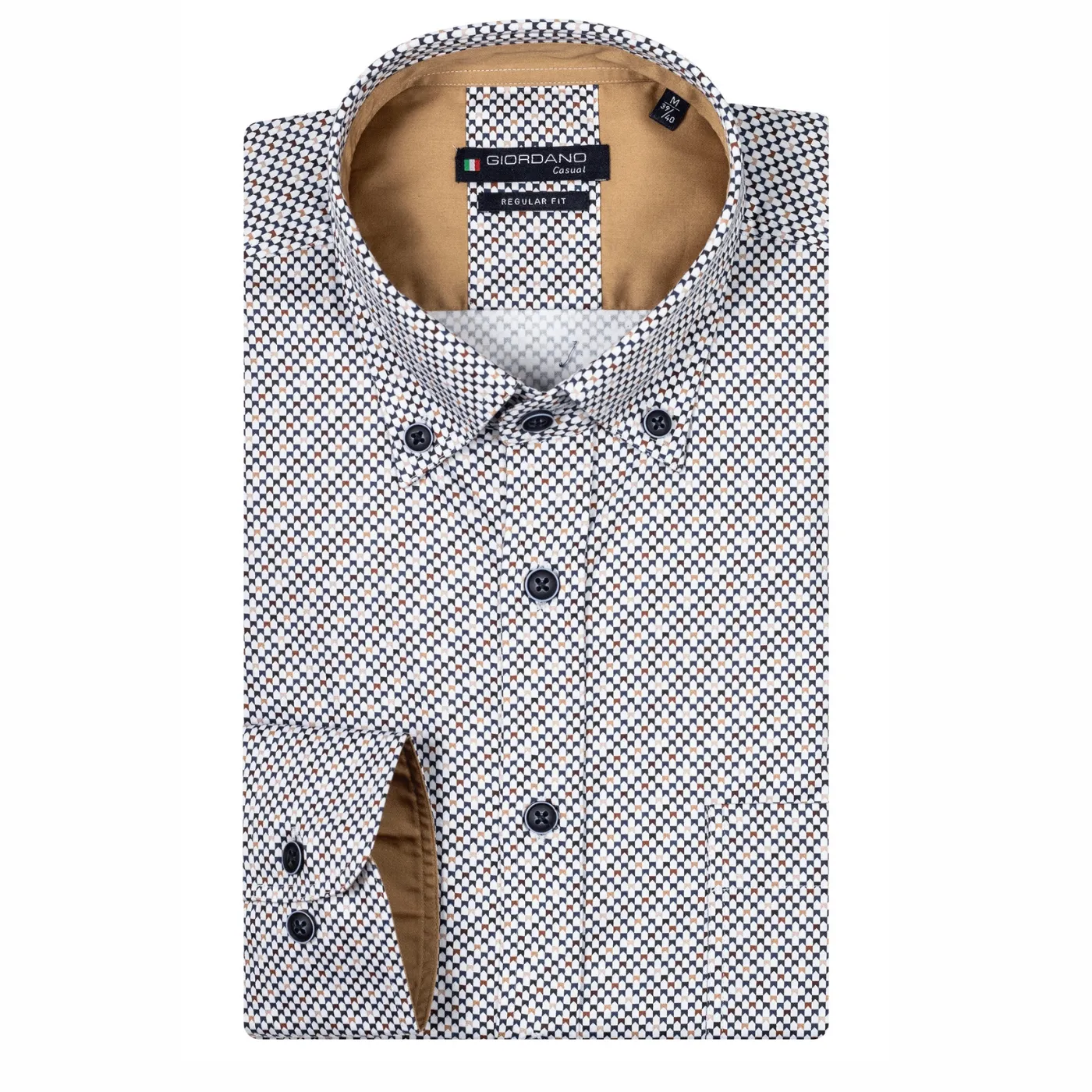Giordano Print L/S Shirt