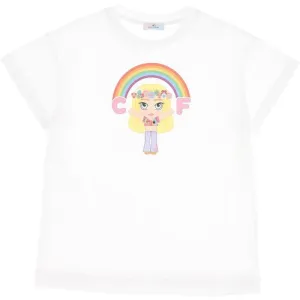 Girls White Cf Rainbow T-Shirt