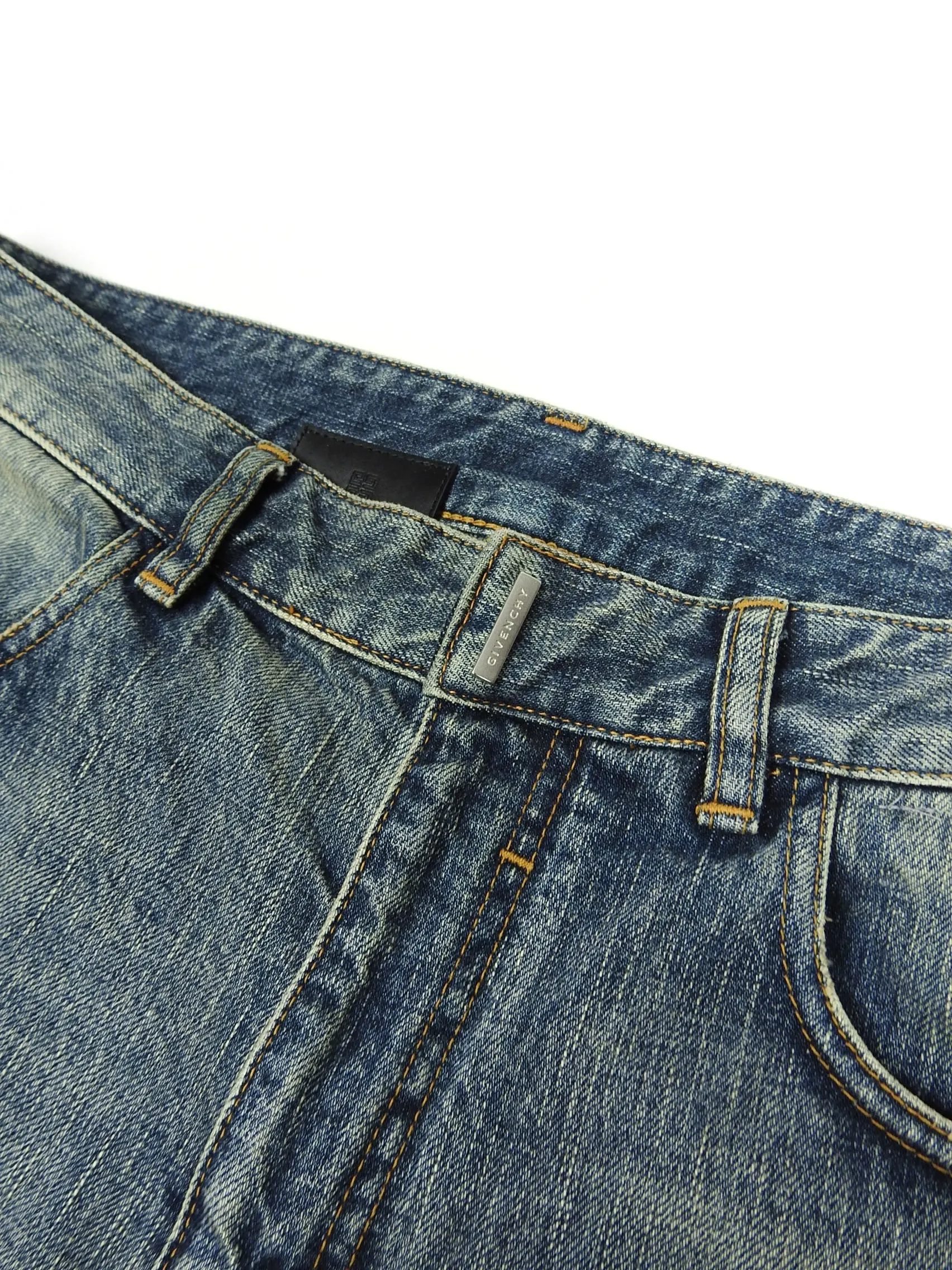 Givenchy Vintage Wash Straight Fit Jeans Size 34