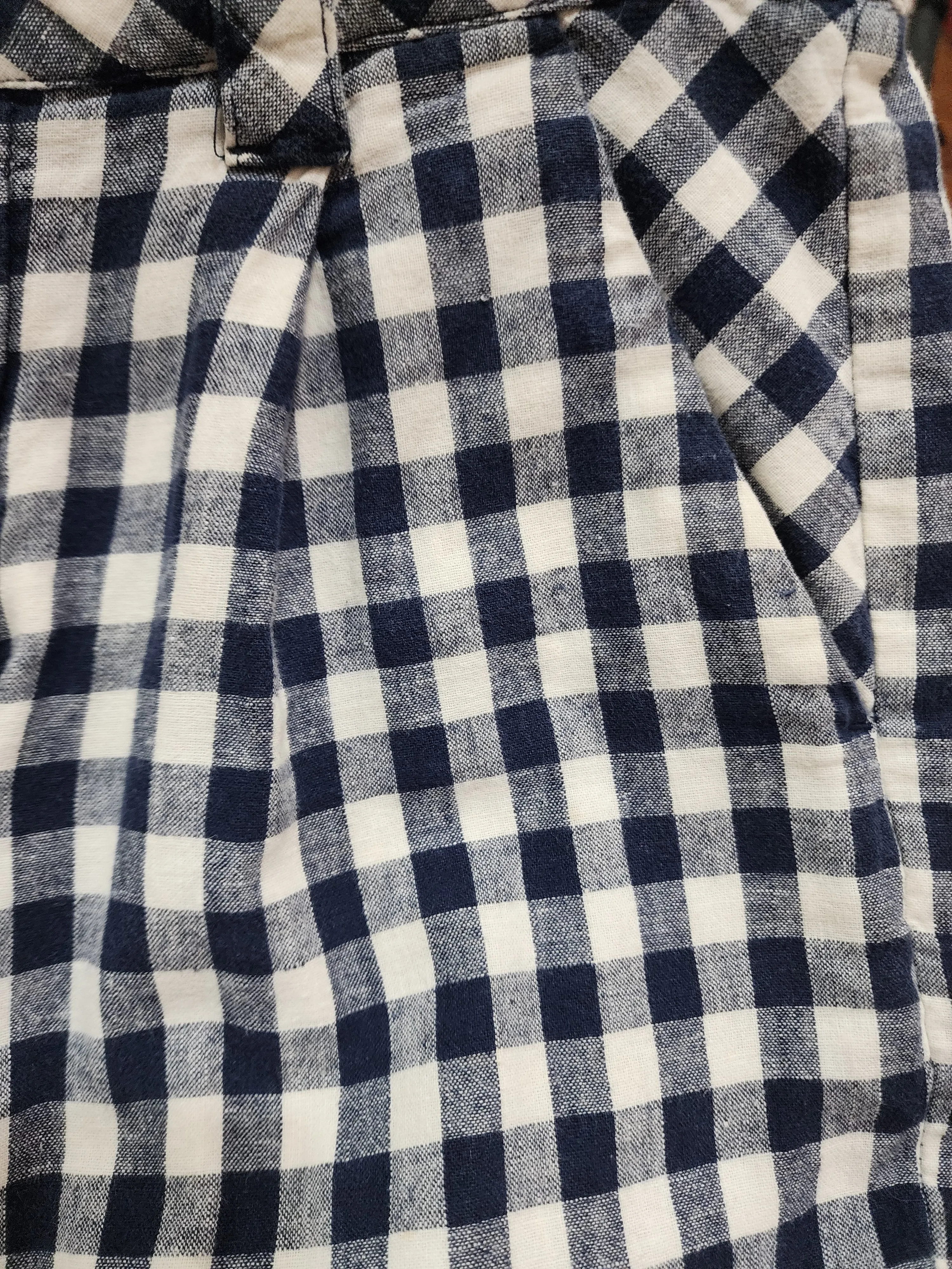 Gorman blue gingham shorts size 8 (small fit)